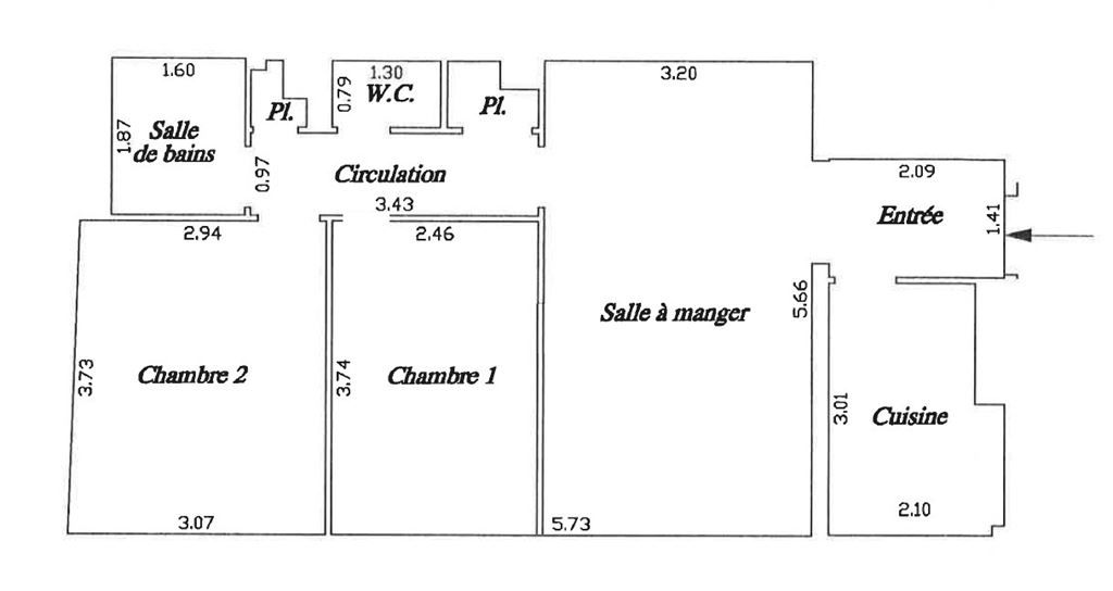 appartement 3 Pièces en vente sur PARIS (75019)