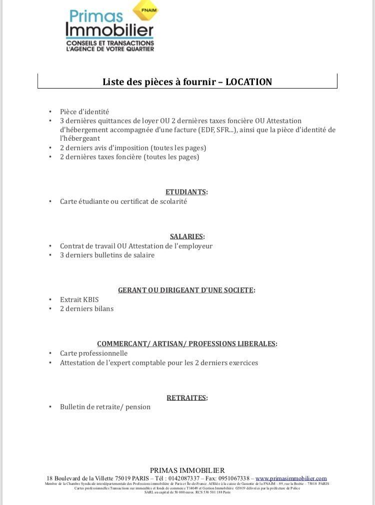 appartement 3 Pièces en location sur PARIS (75019)
